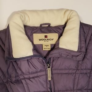 Woolrich Womens Purple Puffer Vest